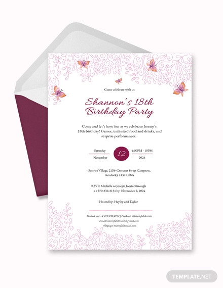 27+ Teenage Birthday Invitation Templates – Psd, Ai