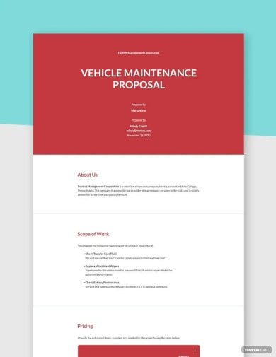 vehicle-maintenance-proposal-template