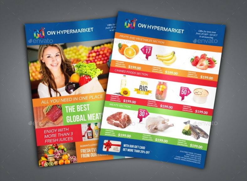 contemporary supermarket flyer template 788x