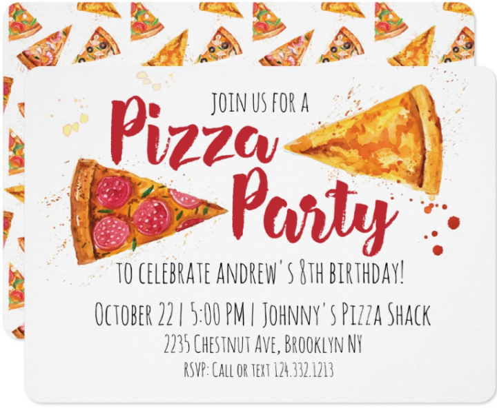 15+ Pizza Party Invitation Designs &amp; Templates - PSD, AI | Free ...