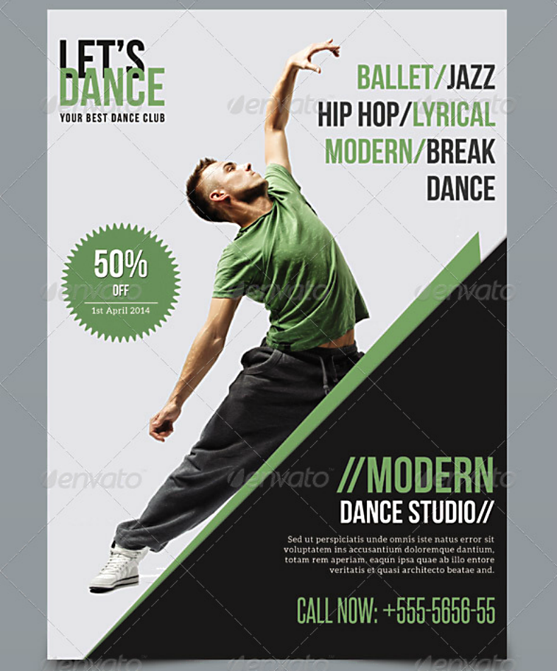 25+ Dance Studio Flyer Designs & Templates - PSD, AI