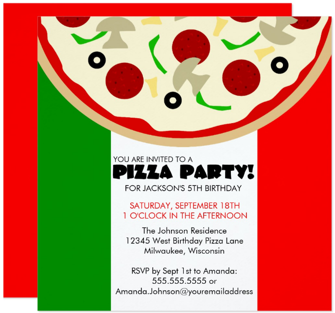 6+ Pizza Party Invitation Designs & Templates - PSD, AI | Free ...