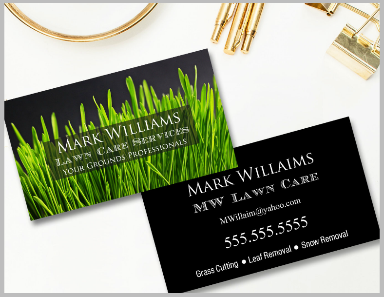 Lawn Care Business Cards Lawn Service Business Cards The Lawn 