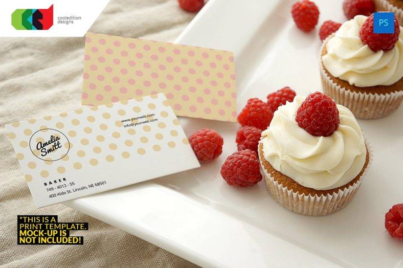 minimalistic cupcake business card 788x
