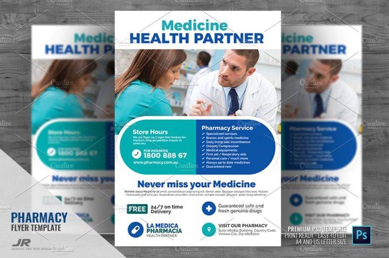 pharmacy and drug store flyer  788x