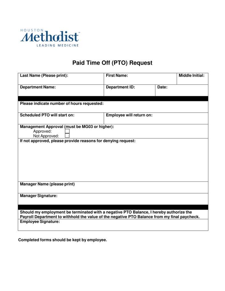 Employee Pto Form Hot Sex Picture