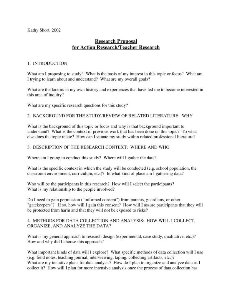 8+ Action Research Proposal Templates