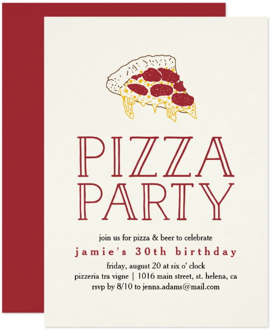 6+ Pizza Party Invitation Designs & Templates - PSD, AI