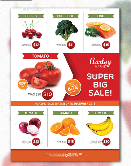 14+ Supermarket Flyer Designs & Templates - PSD, AI, InDesign | Free ...