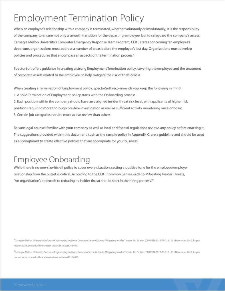 5+ Termination and Severance Pay Policy Templates PDF