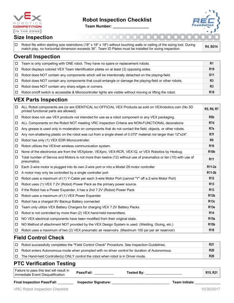 vrc robot inspection checklist7 1 788x1020