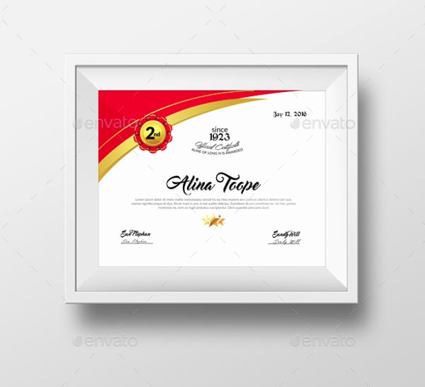 academical diploma certificate template