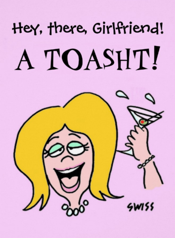 bestfriend toast birthday card