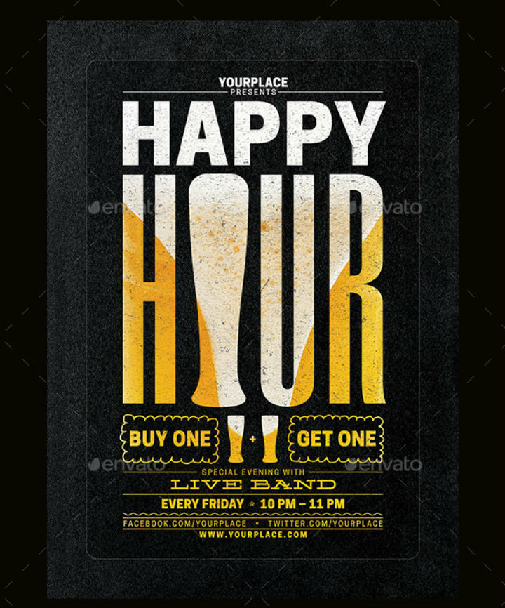 Happy Hour Menu 11+ Free Templates in PSD, AI