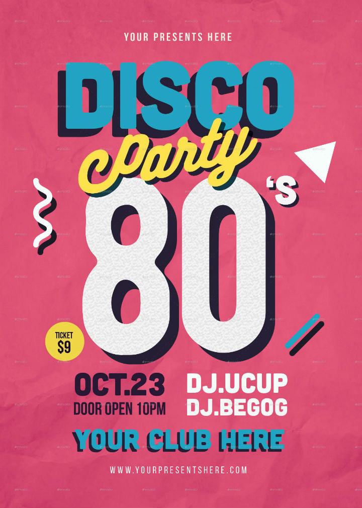 12+ Disco Party Invitation Designs & Templates PSD, AI