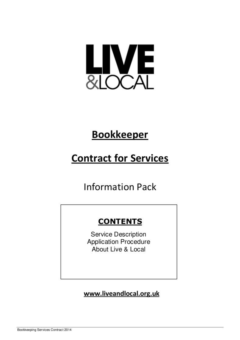 6+ Bookkeeping Contract Templates PDF, Word Free & Premium Templates
