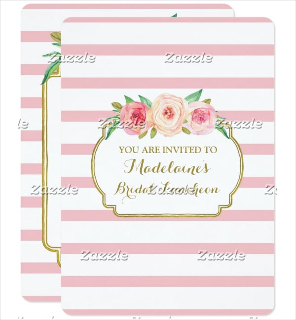 bridal printable lunch invitation template