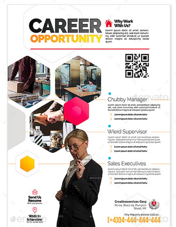career opportunity job vacancy flyer