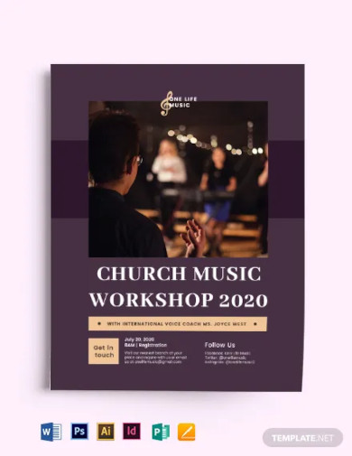 church-music-workshop-flyer-template