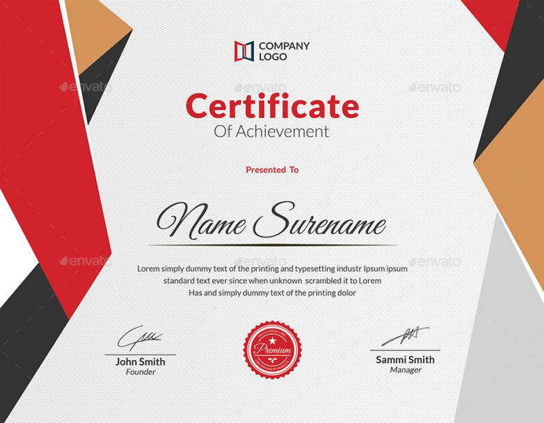 clean and modern certificates 788x613