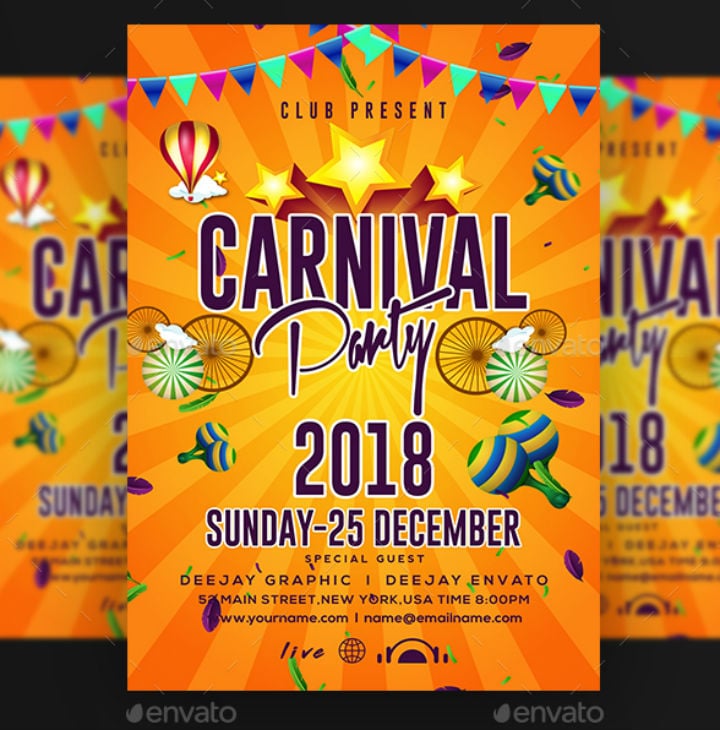 colorful-carnival-party-invitation-flyer-template