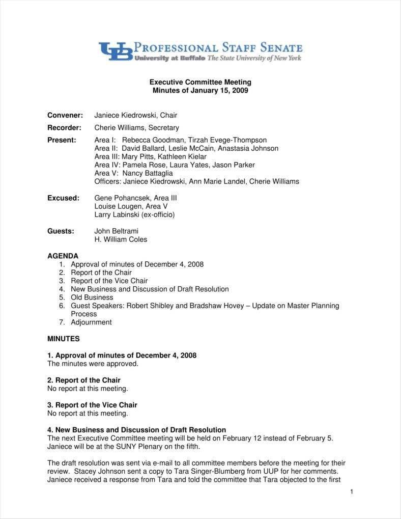 committee meeting minutes template 788x1019