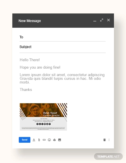 creative email signature template