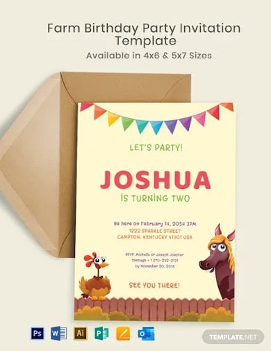 7+ Farm Invitation Designs & Templates - PSD, AI, ID, Pages, Outlook, DOC