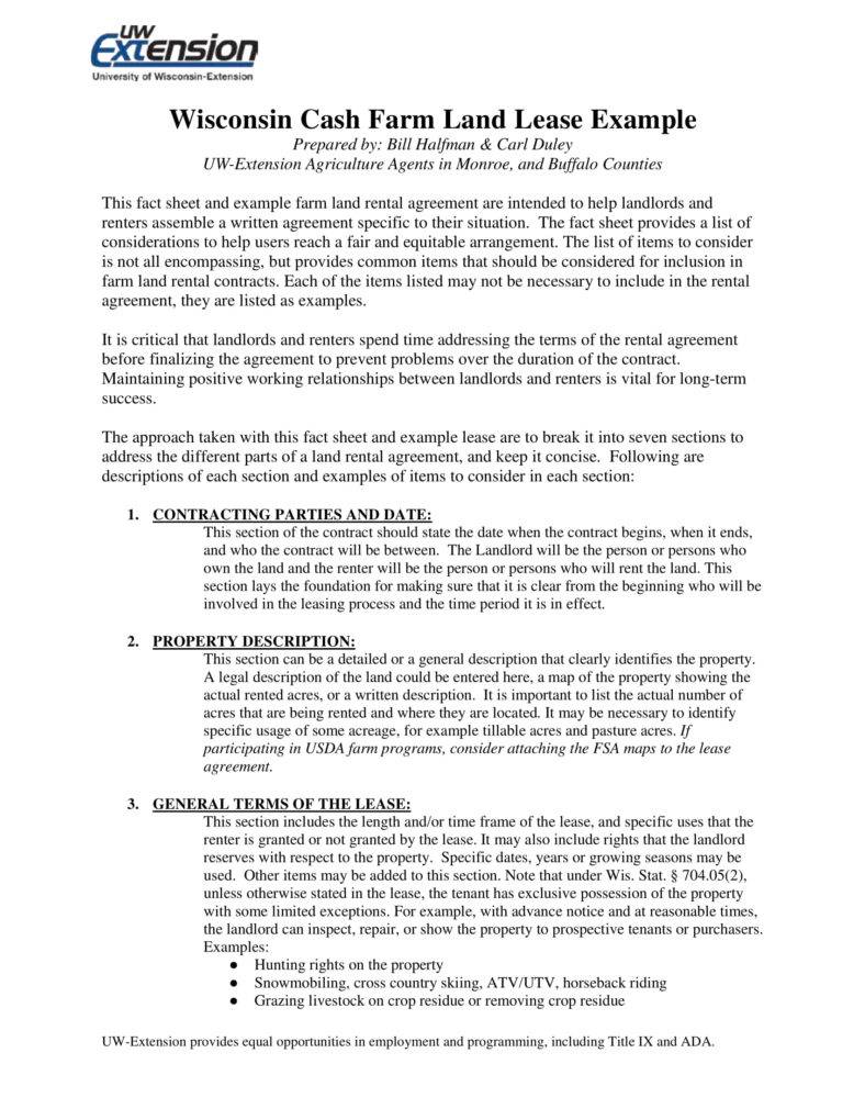 8+ Farm Lease Agreement Templates PDF, Word