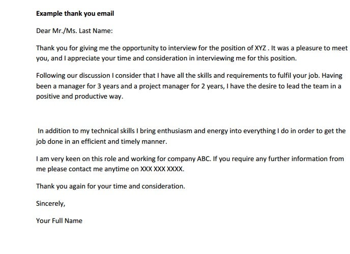Sample Follow Up Letter After Job Interview from images.template.net