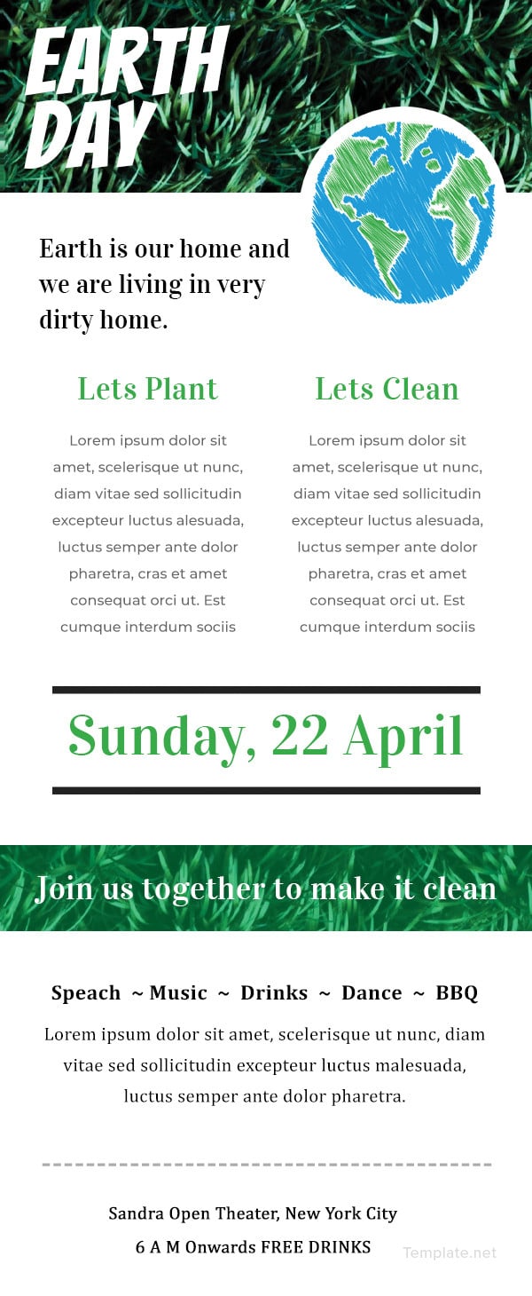 free-earth-day-email-newsletter-template