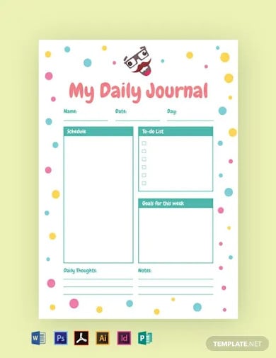free funny journal template
