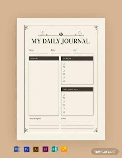free vintage journal template