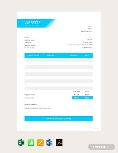 free-website-quotation-template