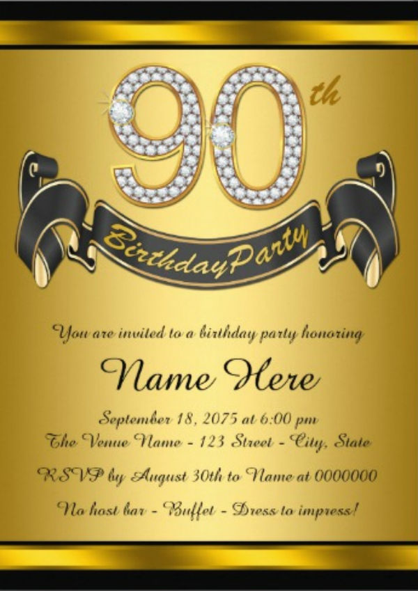 25 Ideas For 90th Birthday Invitation Wording Home Family Style And 
