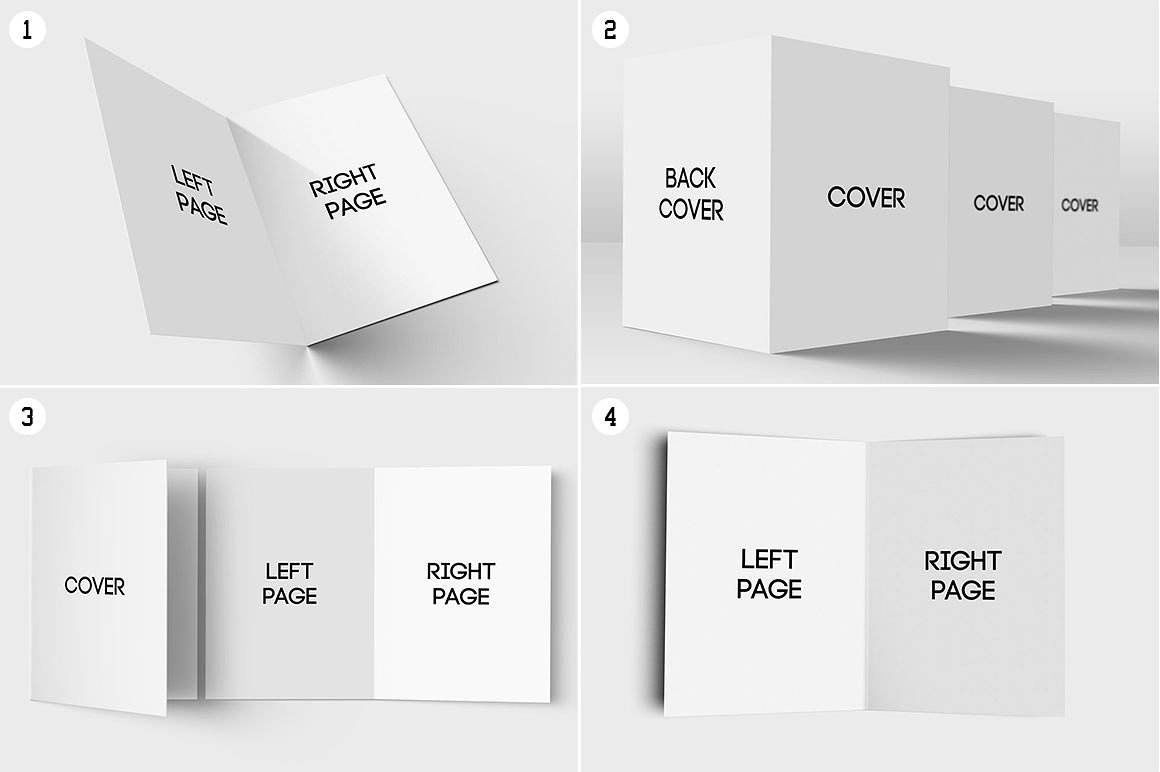 foldable greeting card template