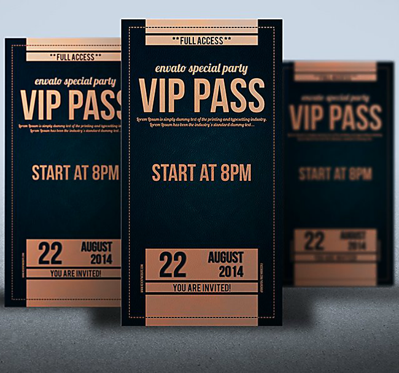 leather style vip invitation template 788x