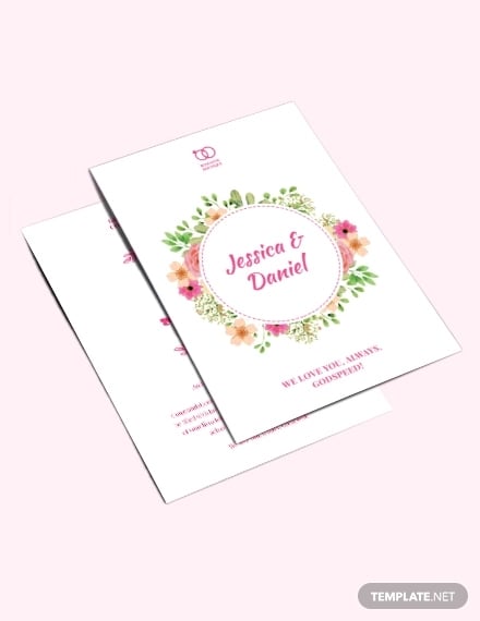 marriage greeting card template