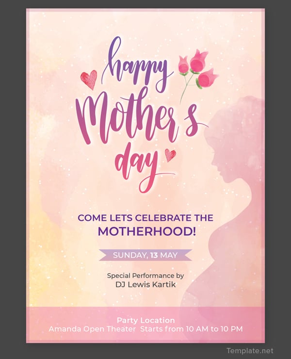 Mothers Day Psd Template HQ Printable Documents