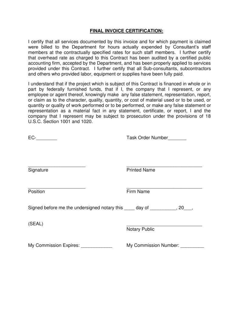 6+ Notary Invoice Templates - PDF, Word