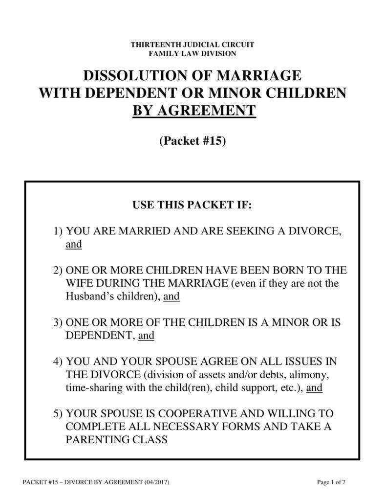 9 Divorce Agreement Templates In Pdf Free And Premium Templates