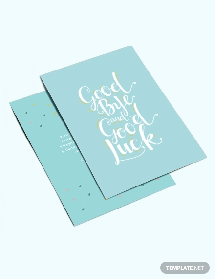 office-goodbye-card-template