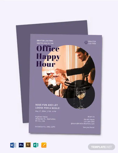 office happy hour invitation template