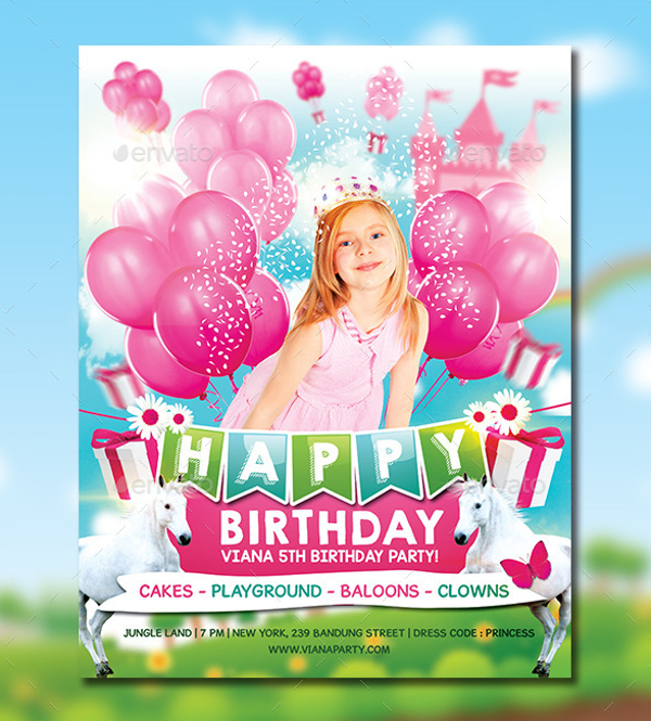 14+ Girl Birthday Invitation Designs &amp; Templates - DOC, PSD, AI, ID ...