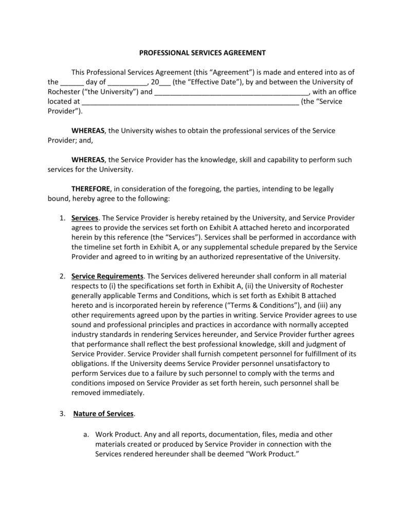 18 Services Agreement Templates PDF Word