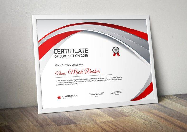 red and gray modern certificate 788x