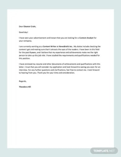 request letter for job template