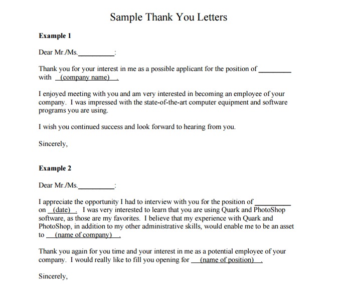 7+ Follow-up Thank You Letter Templates - PDF, Word | Free & Premium