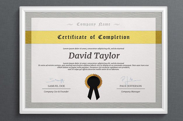 simple and minimal multipurpose certificate