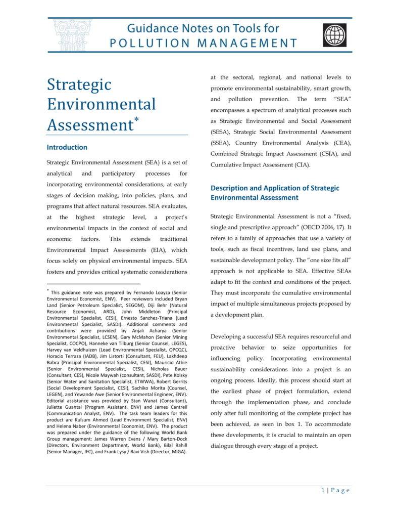 8+ Environmental Assessment Templates PDF